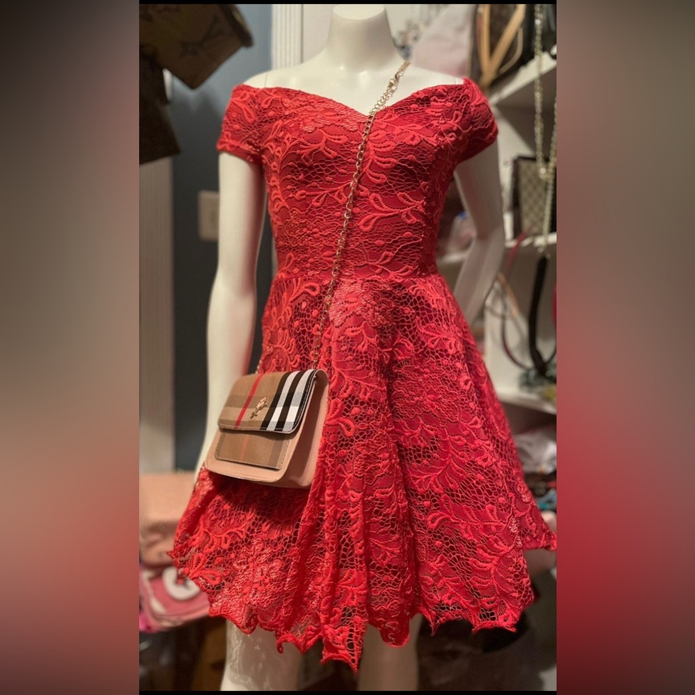 Small red lace Dress